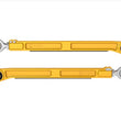 Rear Billet Lower Link Kit (Gold Anodizing) | 2024+ Tacoma