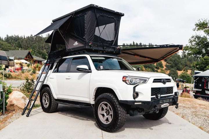 aluminum roof top tent Tuff Stuff Overland TS-1-1800BLK Alpine Fiftyone Aluminum Shell Roof Top Tent