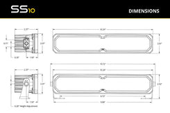 SS10 White LED Light Bar