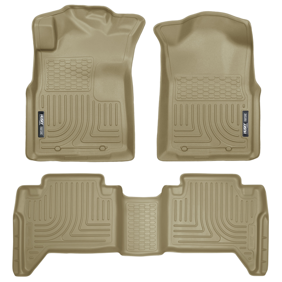 WeatherBeater Combo Tan Floor Liners | 05-15 Tacoma