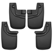 Front and Rear Mud Guards (w/ OEM Fender Flares) - Black | 05-15 Tacoma