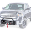 Ghosted view of the WARN Semi-Hidden Winch Mount with Grille Guard for 2014-2021 Toyota Tundra