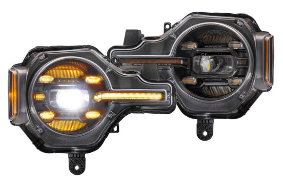 XB LED Headlights (Amber DRL) | 2021+ Bronco