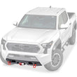 Ghosted view of the WARN Semi-Hidden Winch Mount Kit for 2024-2026 Toyota Tacoma