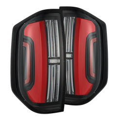 NOVA-Series Prismatic LED Tail Lights Black-Red | 14-21 Tundra