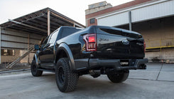 Corsa Dual-Rear Exit Cat-Back Kit (Black Tips) | 17-20 F150 Raptor