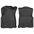 WeatherBeater Front Black Floor Liners (Acc/Dbl Cab) | 16-17 Tacoma