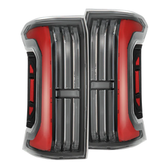 NOVA-Series Prismatic LED Tail Lights (Black-Red) | 2024+ Tacoma