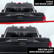 Red LED 3rd Brake Light w/ Ultra High Cree XML White Cargo Lights (no OEM Camera) | 2021+ F150