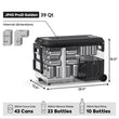 JP40 Pro Dual Zone Wheeled Fridge w/ Cover