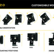 C2 2.0 Yellow Standard LED Pod (Pair)