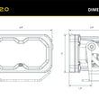 C2 2.0 Yellow Standard LED Pod (Pair)