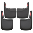 Front and Rear Mud Guards - Black (w/ OE Fender Flares) | 15-20 F150