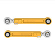 Rear Billet Upper Link Kit (Gold Anodized) | 22+ Tundra / 24+ Tacoma / 24+ Land Cruiser / 24+ GX550