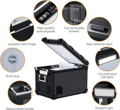 APL55 58Qt Dual Zone & Bluetooth Controlled Fridge