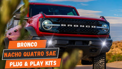 Plug N Play Quatro Fog Light Kit installation and output image