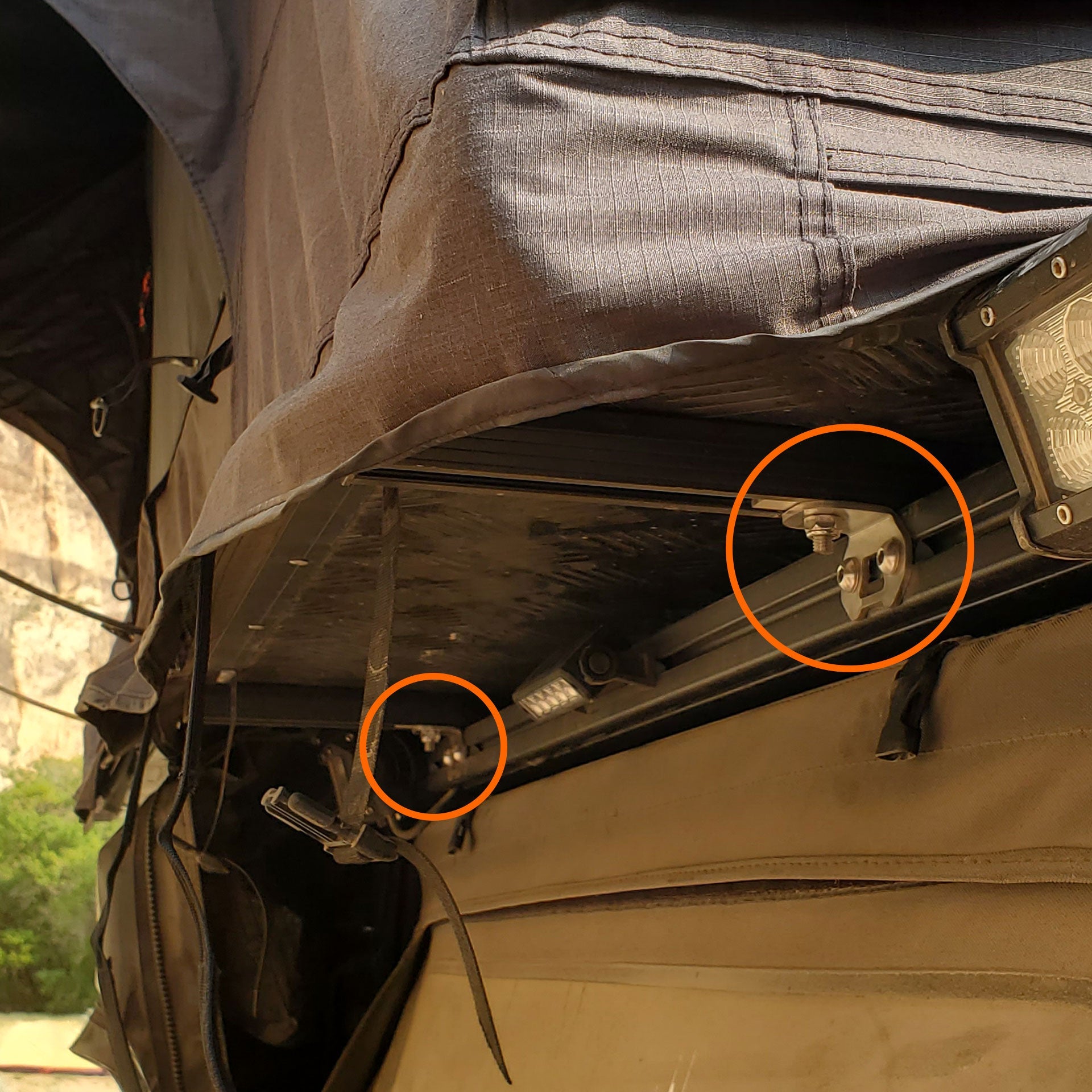tent brackets Roof Top Tent Brackets (Stainless Steel) – Hotshot Offroad