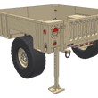 XTR3 Bed Rack for M1101 Style Military Trailer