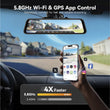 G850Pro 4K WiFi ADAS Front & Rear Mirror Dash Cam