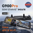 G900Pro 12MP WiFi Touchscreen Rearview Mirror Dash Cam