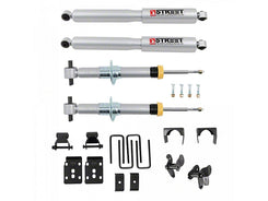 Lowering Kit w/ Street Performance Struts & Shocks (1-3.5" Front, 7.5" Rear) 4WD | 2021+ F150