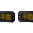 SSC2 SAE Yellow Flush Mount LED Pod (Pair)
