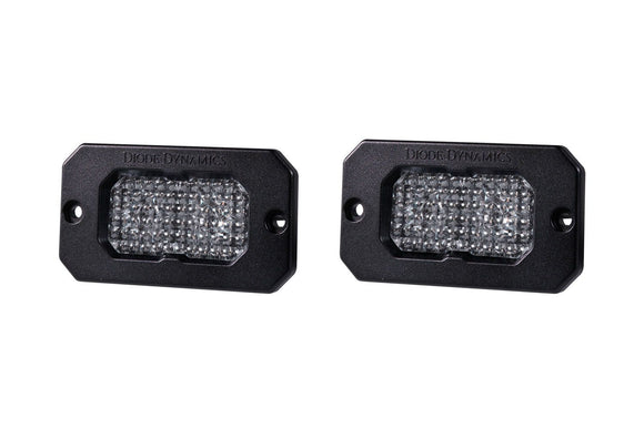 SSC2 SAE White Flush Mount LED Pod (Pair)