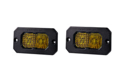 SSC2 SAE Yellow Flush Mount LED Pod (Pair)