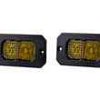 SSC2 SAE Yellow Flush Mount LED Pod (Pair)