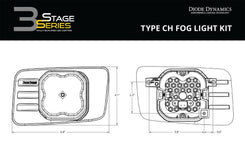 SS3 SAE Type CH Fog Light Kit | Select Chevrolet & GMC Models