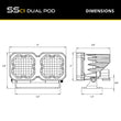 SSC1 Dual Infrared and White LED Pod - image 5