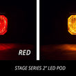 SSC2 SAE White Flush Mount LED Pod (Pair)