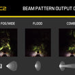 SSC2 SAE Yellow Flush Mount LED Pod (Pair)