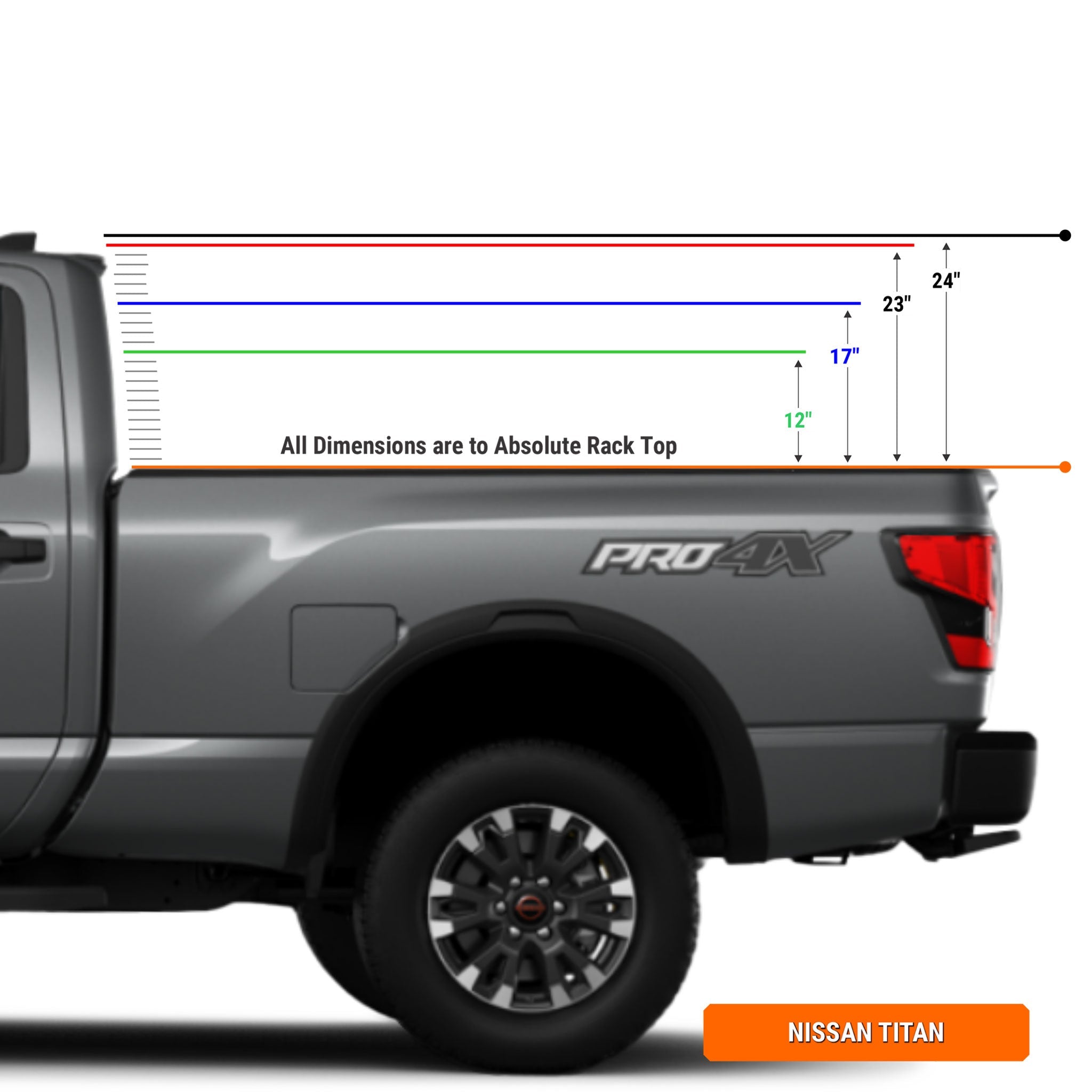 XTR1 Bed Rack for Retrax XR Cover - Nissan Titan – Hotshot Offroad