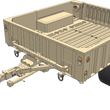 XTR3 Bed Rack for M1101 Style Military Trailer