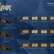 Single Row 2Banger Light Bar: 4 Pod/16