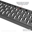 Westin Grate Steps Running Boards 54 in - Textured Black