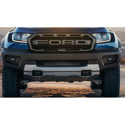 Black Stainless Steel Hex Style Lower Grille Insert w/o Adaptive Cruise Control