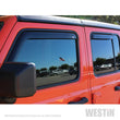 Westin 2018-2019 Jeep Wrangler JL Unlimited Wade In-Channel Wind Deflector 4pc - Smoke