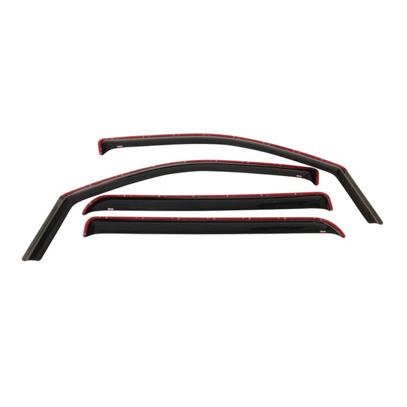 Westin 2001-2004 Ford/Lincoln F-150 SuperCrew Wade In-Channel Wind Deflector 4pc - Smoke