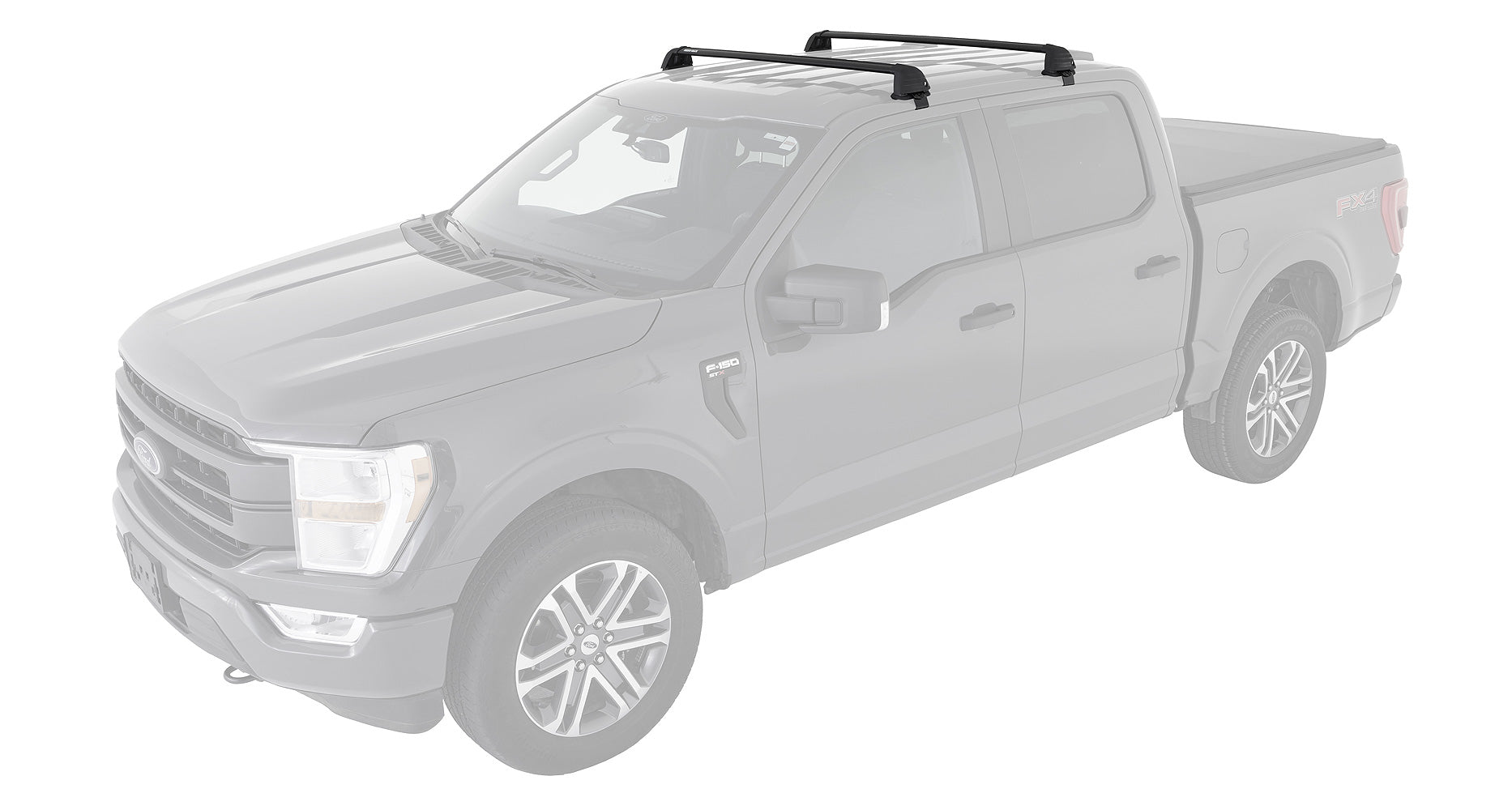 Vortex ROC25 Flush Black Bar Roof Rack 2021+ F150 – Hotshot