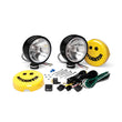 KC HiLiTES Daylighter 6in. Halogen Light 100w Spread Beam (Pair Pack System) - Black SS