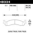 Hawk 99 Ford E-250 Super Duty Front Brake Pads